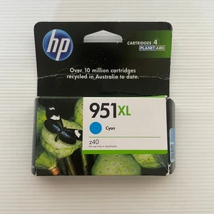 HP 951XL High Yield Cyan Ink Cartridge NEW Feb 21 - Picture 1 of 6
