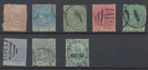 St Christopher Stamps 1870-1916 SG6;8;9;13;16;18; used CV £39.5 - Picture 1 of 2