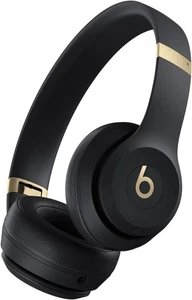 Beats Solo 4 – Kabelloser Bluetooth On-Ear Kopfhörer – Schwarz & Gold Neu & OVP - Bild 1 von 6