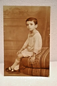 Foto vintage Parsi Boy ritratto Rembrandt & Vandyke Hornby Road Bombay 4x6 - Foto 1 di 5