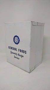 Vintage Metall General Foods Rezept Karten Halter Box - Bild 1 von 11