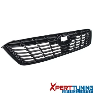 Fits 20-23 Subaru Impreza Front Bumper Upper Grille OE Style ABS Gloss Black - Picture 1 of 4