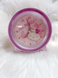 Vintage Y2K Sanrio Hello Kitty Pink Pastel Light Up Alarm Clock 2004 WORKS - Picture 1 of 5