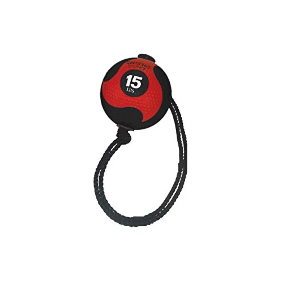 Balón medicinal Aeromat Power Rope - 15 lb negro/rojo Foto 1 de 1