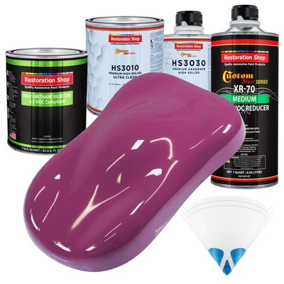 Kit de pintura de carrocería de auto magenta Premium de cuarto de galón de bajo VOC Foto 1 de 4