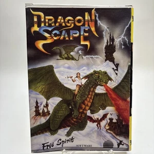 Dragon Scape Commodore Amiga gioco computer 1990 floppy disk completo scatola rara - Foto 1 di 6