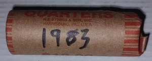 Roll 1983 Quarters Washington Circulated P&D Unsearched - Picture 1 of 1