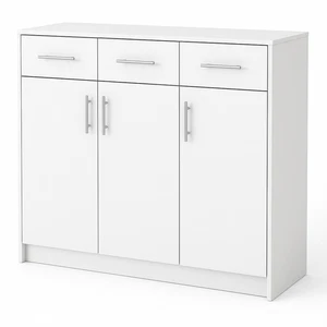 Kommode Schrank 3 Schubladen Sideboard Schlafzimmer weiss - Bild 1 von 5