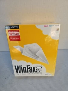 Symantec WinFax Pro Version 9.0 BRAND NEW FACTORY SEALED vintage Windows PC - Picture 1 of 8