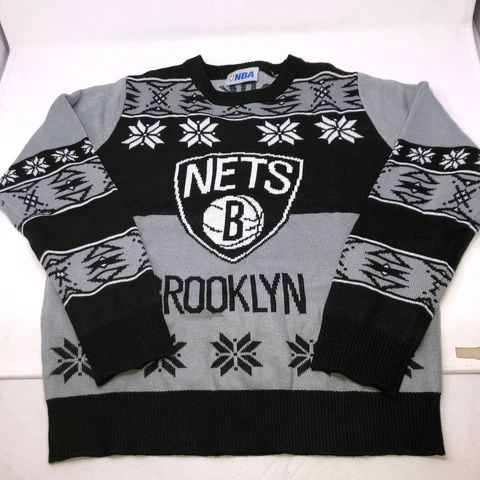 Brooklyn Nets Ugly Christmas Sweater No Tags (Youth medium) Cover