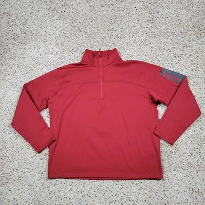 Cabelas Suéter Para Hombre Grande Rojo 1/4 Cremallera Sudadera Rendimiento Aire Libre Adulto * Foto 1 de 4
