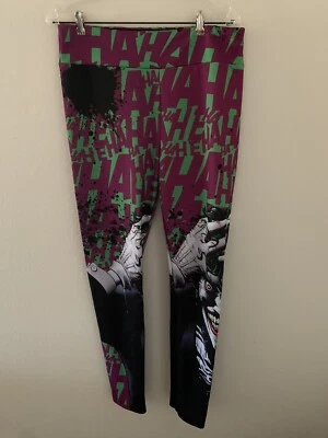 L El Guasón HAHAHA Leggings Batman Dibujos Animados DC Comics Villano Undergirl Juniors Foto 1 de 4
