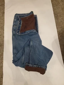 Cabela Men’s Jeans 40x34 Fleece Lined Jeans Denim Warm Insulated - Picture 1 of 5