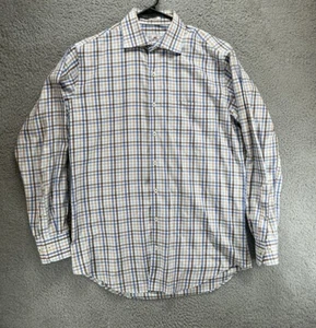 Peter Millar Men’s Long Sleeve Button Down Up Shirt Check Size Medium A1 - Picture 1 of 5
