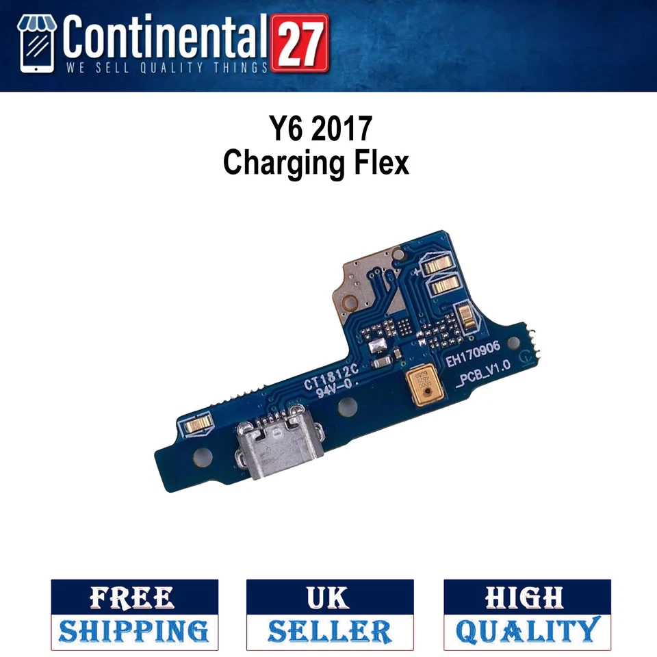 Charging Flex Dock USB Port Connector Replacement Part Module For Huawei Y6 2017 - Image 1 of 1