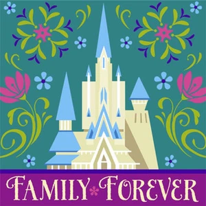 Disney Frozen Beverage Napkins Family Forever Elsa Anna 16 ct Party - Picture 1 of 1