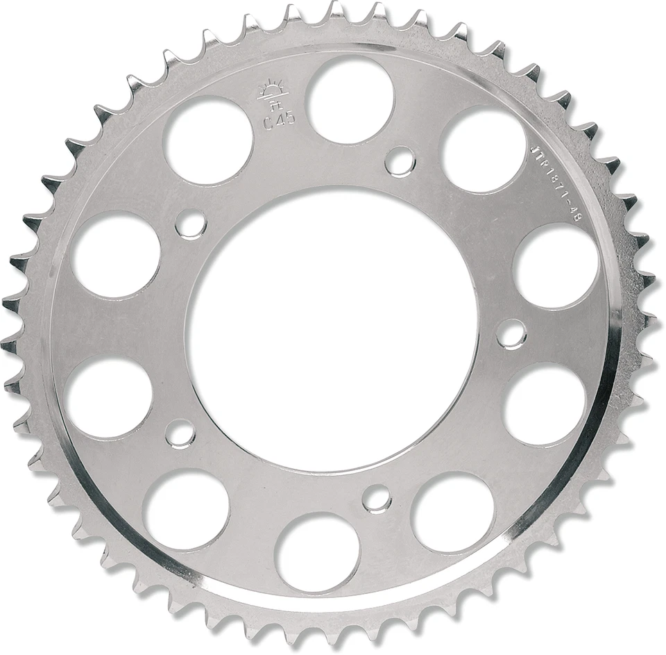 Jt sprockets 520 Corona acciaio 46 denti Argento Jtr478.46