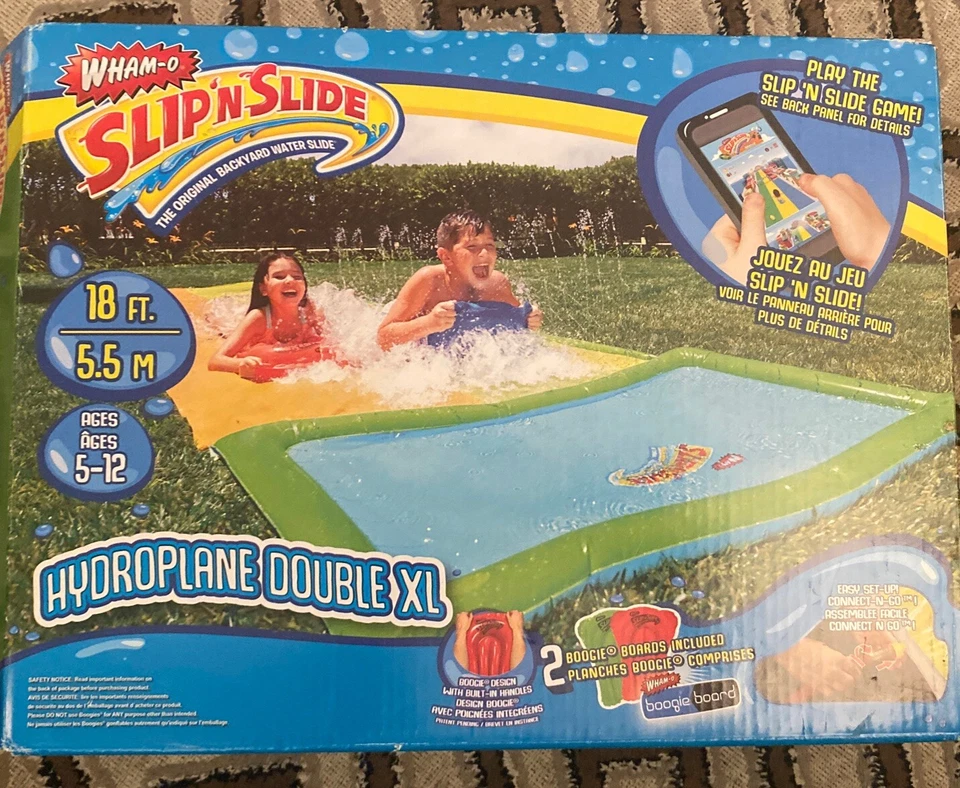 Wham-O Slip 'N Slide Hidroplano Doble XL Con 2 Tablas Boogie Caja Abierta Foto 1 de 1