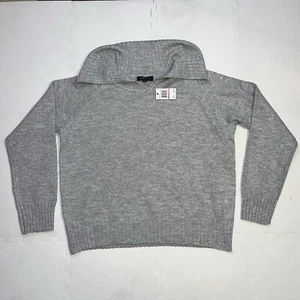 Joseph A. Turtleneck Mock Tunic Sweater Women's Size 2XL Grey Sequin Glitter - Picture 1 of 4