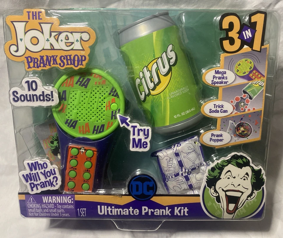 DC Ultimate Prank Kit The Joker Prank Shop DC Novo em folha 2020 - Imagem 1 de 1