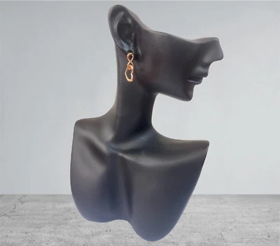 orecchini pendente donna argento 925 anallergico rose' infinito cuore - Immagine 1 di 2