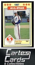Kevin Price 1987 Jennings Southern League All-Stars #17  Jacksonville Expos