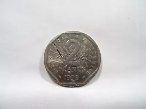 PIECE FAUTEE 2 FRANCS 1979 SEMEUSE MONNAIE COIN - Foto 1 di 11