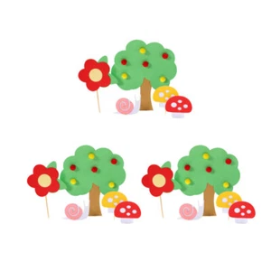 15 PCS Flowers and Mushroom Decoration Party Cake Topper Fashion - Picture 1 of 11