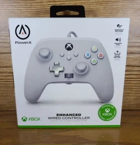 Controlador PowerA Mejorado Cableado Xbox One Serie X|S Niebla Blanco Nuevo En Caja - Imagen 1 de 7