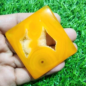 For Jewelry Gorgeous A+ Window Druzy Agate Square Shape 207 Carat Loose Gemstone - Picture 1 of 8