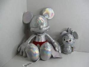 Mickey & Minnie Mouse Disney 100 Platin Plüschtier Set - Bild 1 von 3