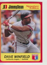 Dave Winfield, 1991 Jimmy Dean #22, California Angels, Hall of Fame