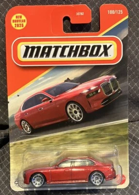 2025 MATCHBOX 2024 BMW 7-SERIES RED 100/125 NEW FOR 2025 - Image 1 of 3