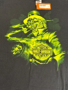 NOS With Tags Vintage Y2K Harley Davidson Leprechaun T-Shirt - Picture 1 of 6