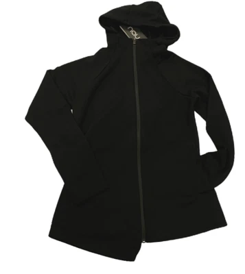 $130 Nau Hyperspacer Hoody Size XS or L NWT  Full Zip Asymmetric Hem Black - Image 1 of 4