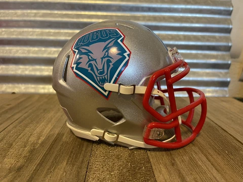 Custom New Mexico Lobos (Teal) Speed Mini Helmet Cover