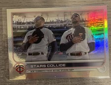 2022 Topps Update STARS COLLIDE Buxton/Correa Rainbow Foil Card #US230 Twins