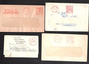 GB 1941-1951 GVI Lot of 7 Metered Covers - Picture 1 of 2