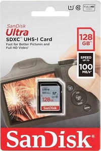 Sandisk Ultra 128GB Class 10 microSDXC Memory Card - SDSQUAB-128G-GN6MN - Photo 1 sur 3