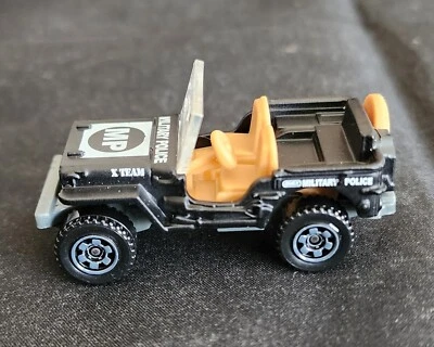 Matchbox Military Police Willys Jeep Diecast Black MP 2009 Collector Item - Image 1 of 4