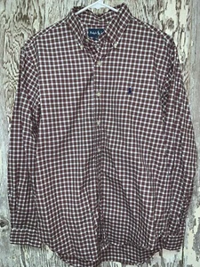 RALPH LAUREN Classic Fit, Button Collar Shirt in Plaid, Mens M Long Sleeve - Picture 1 of 3