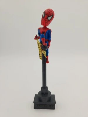Marvel 2003 Spider Man Jiggle Head Pen con soporte entretenimiento comerciante Foto 1 de 4