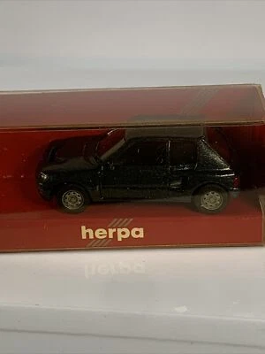 HO 比例 Herpa 型号 3069 标致 205 Turbo 16V 蓝色 — 第 1/4 张图片