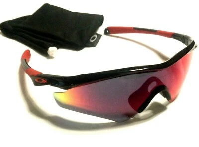NEW OAKLEY M 2 FRAME SUNGLASSES Black & Red Frame Positive Red Iridium Lens A17 - Image 1 of 4