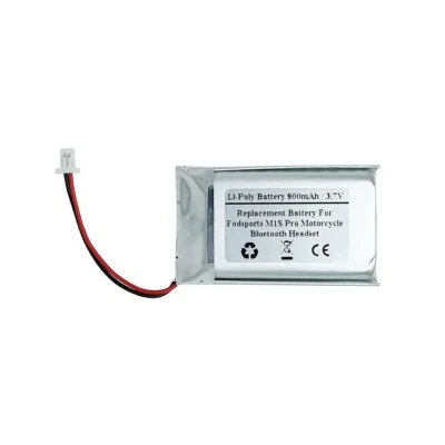 3,7V Akku für Fodsports M1S Pro Motorrad-Gegensprechanlage,Bluetooth-Headset - Bild 1 von 2