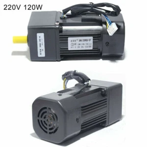 220V 120W AC Gear Motor Electric with Variable Speed Controller 1:10 125 RPM/MIN - Picture 1 of 8