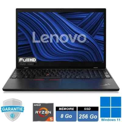 Lenovo Thinkpad L15 Gen 1 Ryzen 5 4500U 8 Go RAM  SSD 256Go Windows 11 Pro - Photo 1/2