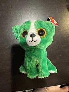TY BEANIE BOOS - DILL the 6" GREEN DOG - GIFT SHOW EXCLUSIVE -with Tags - Picture 1 of 7