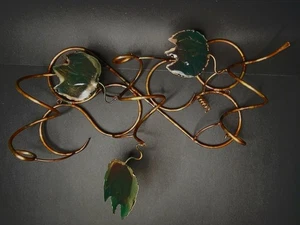 James Vertrees Copper Wall Sculpture Enameled Leaves Organic Contemporary Boho - Picture 1 of 6