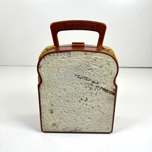Vintage Peter Pan Erdnussbutter Sandwich Kunststoff Brotdose 1974 - SCHÖN! - Bild 1 von 5